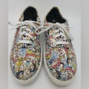 Disney Princess Canvas Sneakers Women's Lace Up Shoes Ariel Belle Cinderella